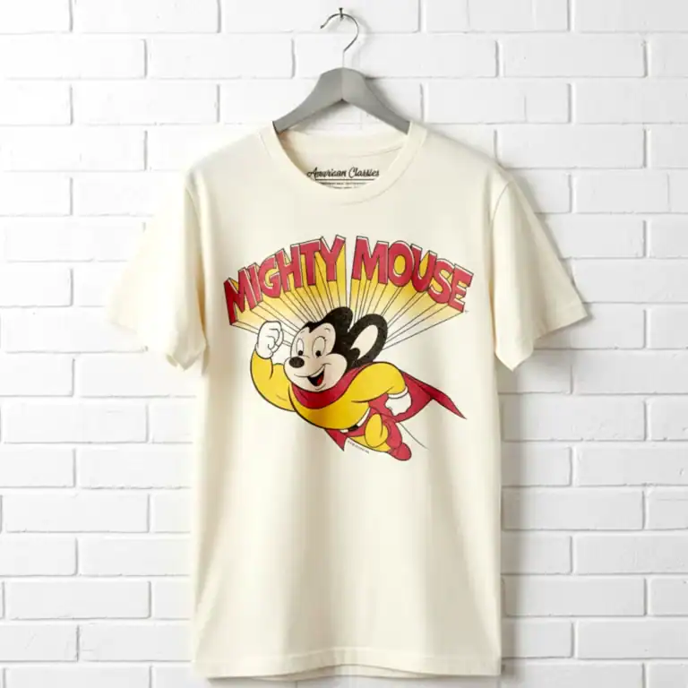 Mighty Mouse Hero Flying Men's T Shirt