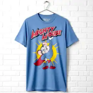 Mighty Mouse Lifting Logo Men's T Shirt