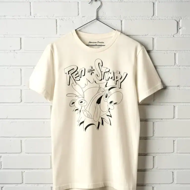 Ren and Stimpy Simple Logo Men's T Shirt