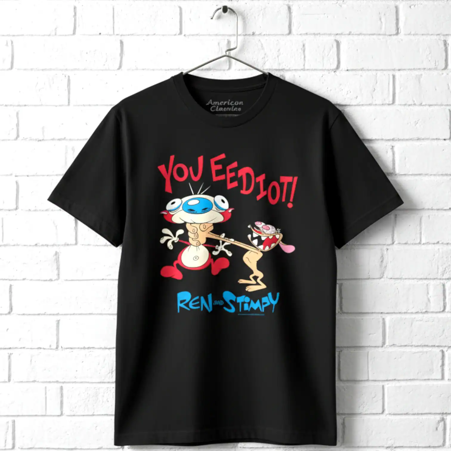 Ren and Stimpy You Eediot Men's T Shirt