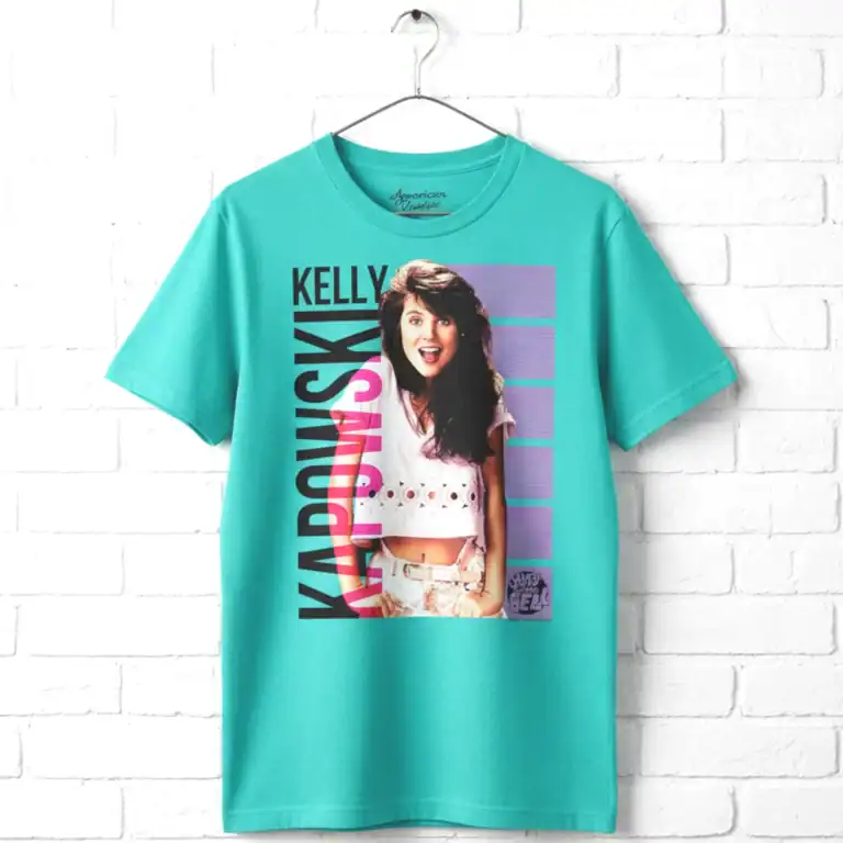 Saved by the Bell Kelly Kapowski Retro Men's Green T Shirt