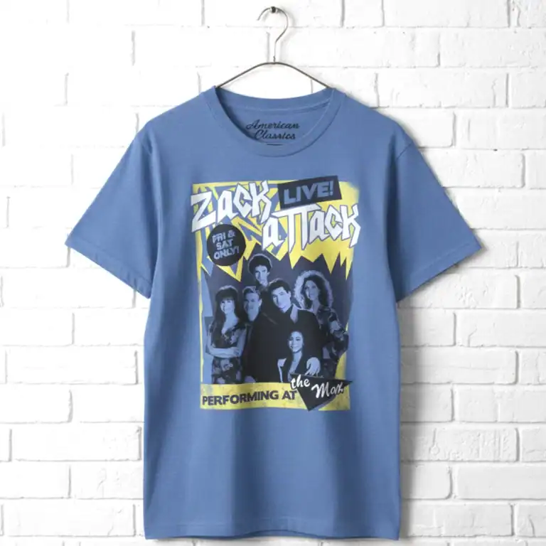 Saved by the Bell Zack Attack Concert Poster Men's T Shirt