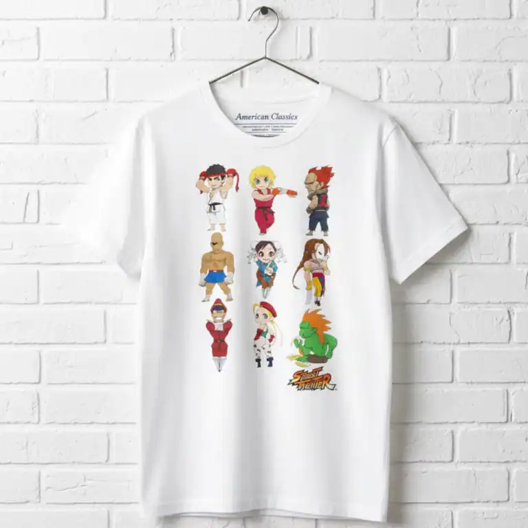 Street Fighter Chibi Characters Men's T Shirt