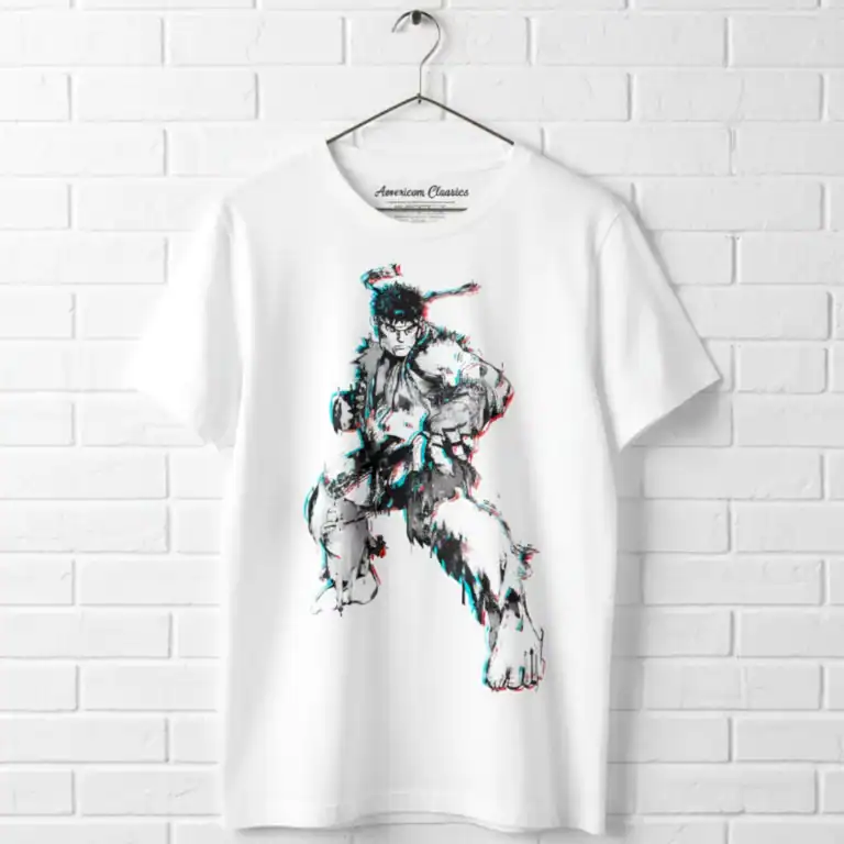 Street Fighter Ryu System Glitch Men's T Shirt