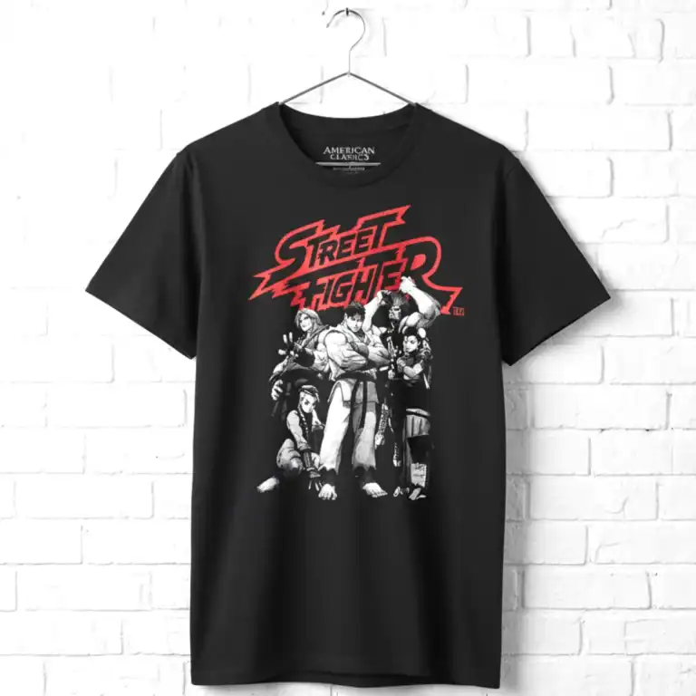 Street Fighter Charcoal Sketch Men's T Shirt
