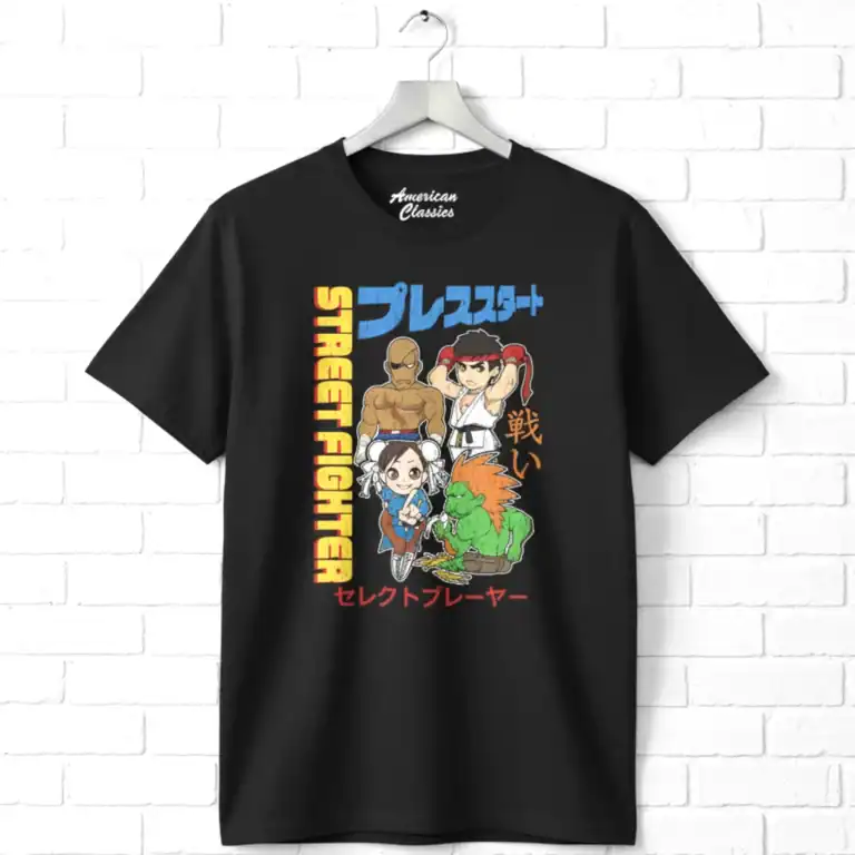 Street Fighter Japanese Chibis Men's T Shirt