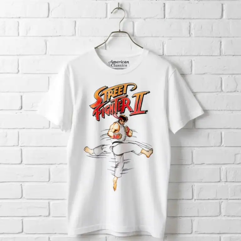 Street Fighter Ryu Hurricane Kick Men's T Shirt
