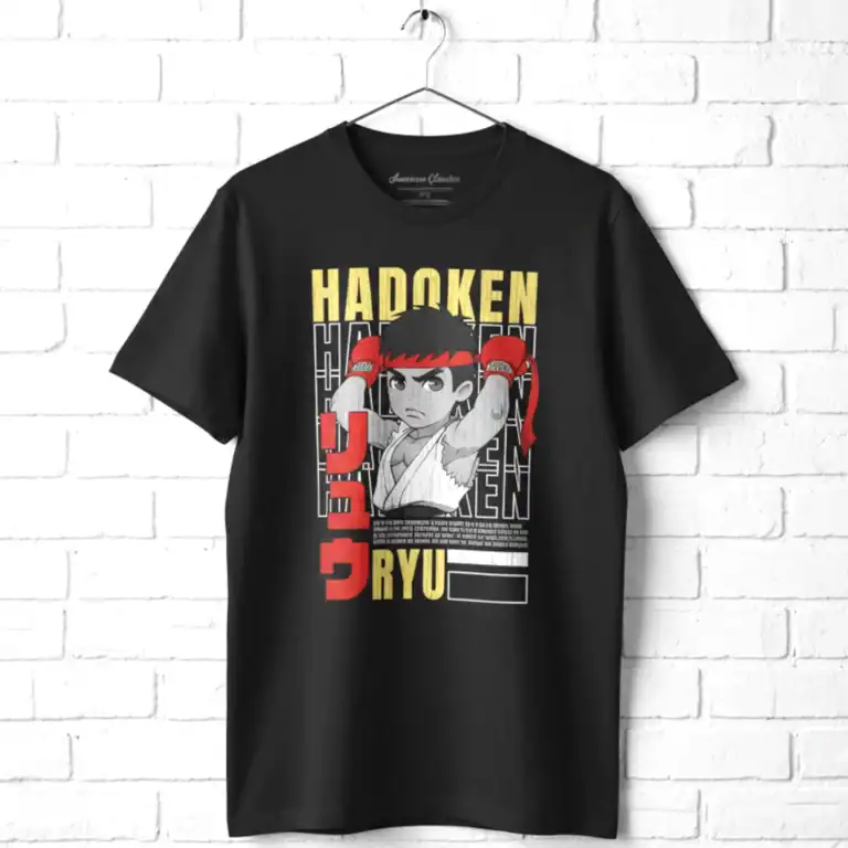 Street Fighter Chibi Ryu Hadoken Men's T Shirt