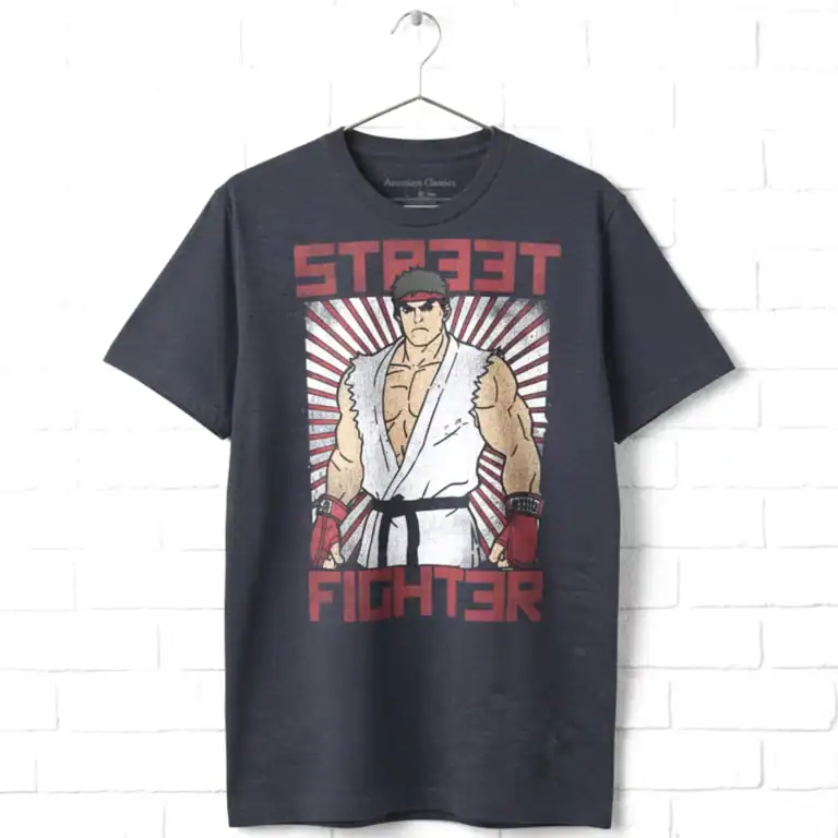 Street Fighter Ryu Rising Sun Men's T Shirt