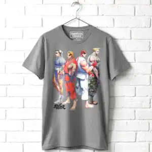 Street Fighter Sketch Line-up Men T Shirt