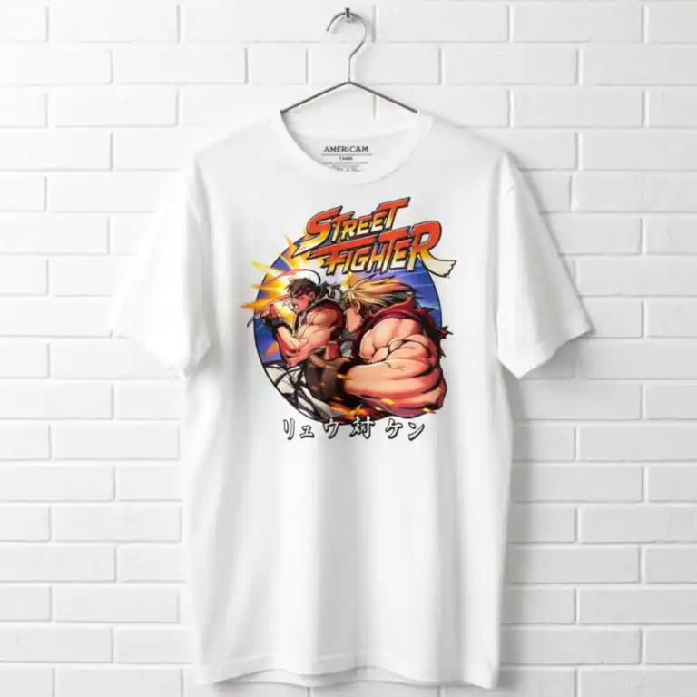 Street Fighter Japanese Hadouken Men's T Shirt