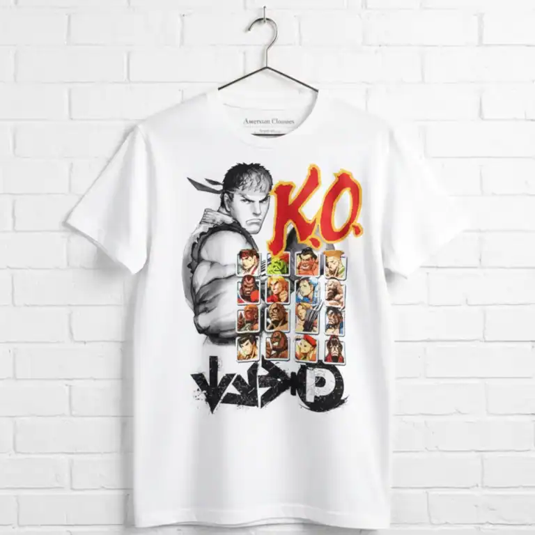 Street Fighter Ryu KO Player Select Men's T Shirt