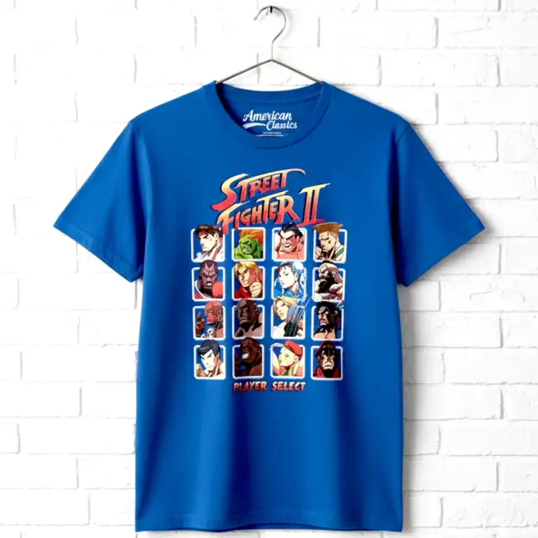 Street Fighter Turbo Player Select Men's T Shirt