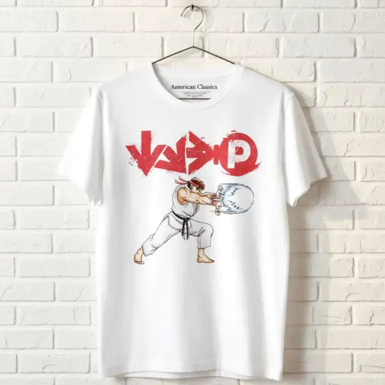 Street Fighter Ryu Hadoken Combo Men's T Shirt