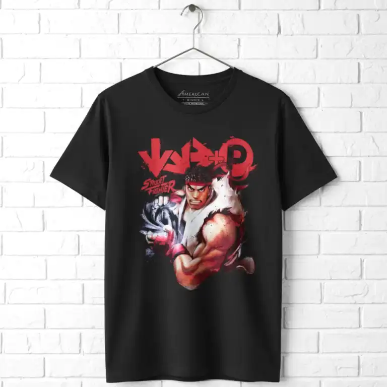 Street Fighter Ryu Fireball Combo Code Men's T Shirt