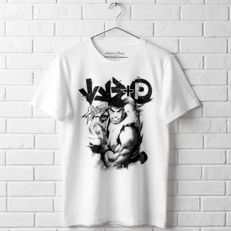 Street Fighter Ryu Fireball Combo Men's T Shirt