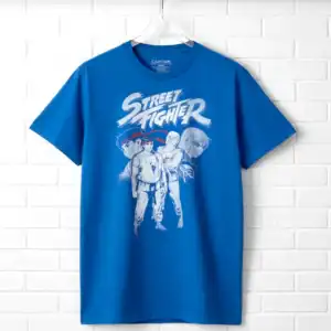 Street Fighter Ryu Ken Blue Men's T Shirt