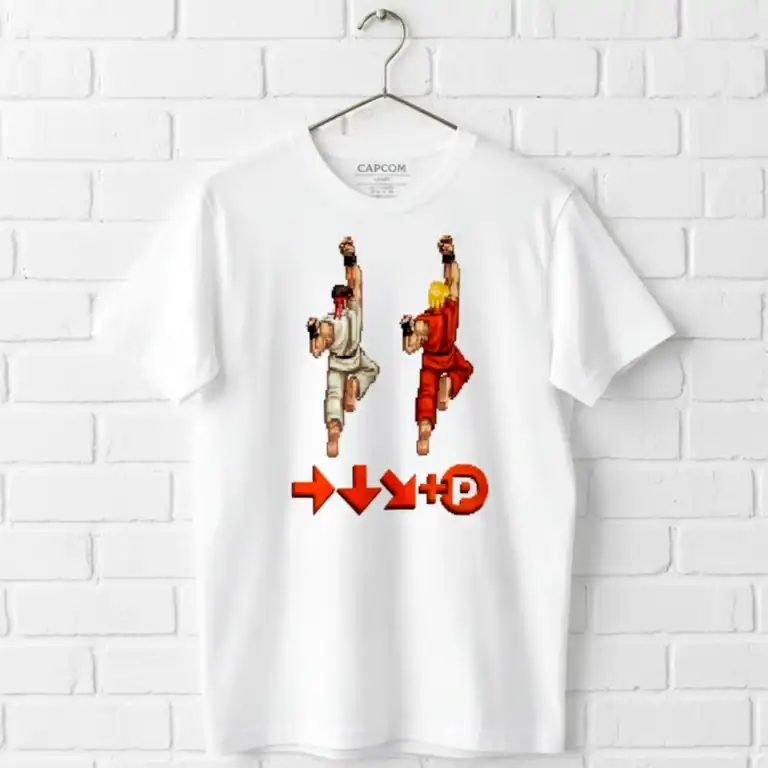 Street Fighter Ryu Ken Dragon Punch Men's T Shirt