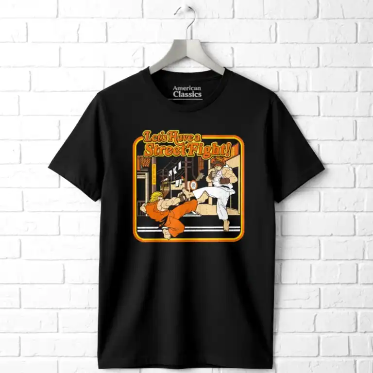 Street Fighter Ken v Ryu Storybook Men's T Shirt
