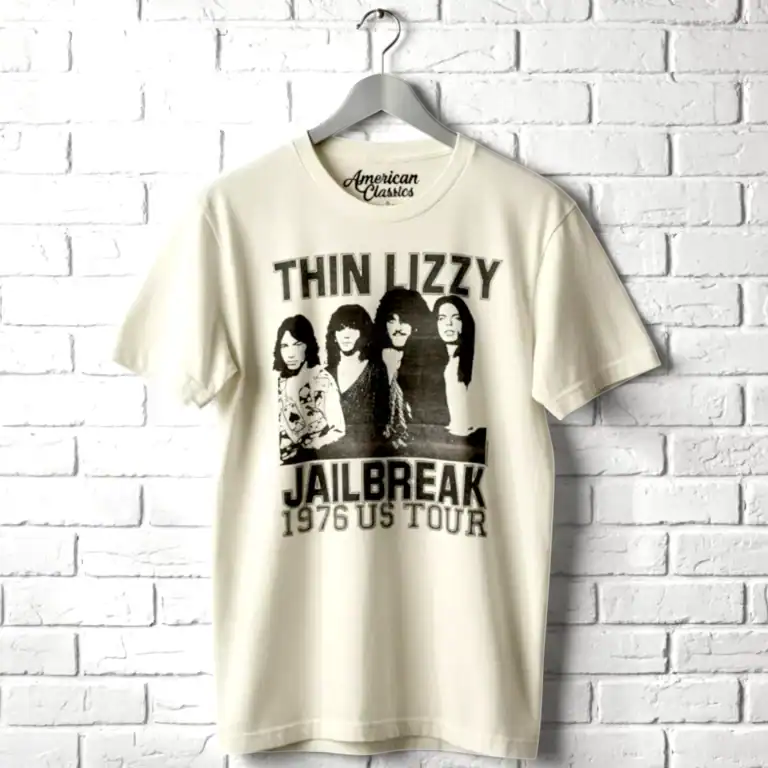 Thin Lizzy Jailbreak 1976 US Tour Men's T Shirt