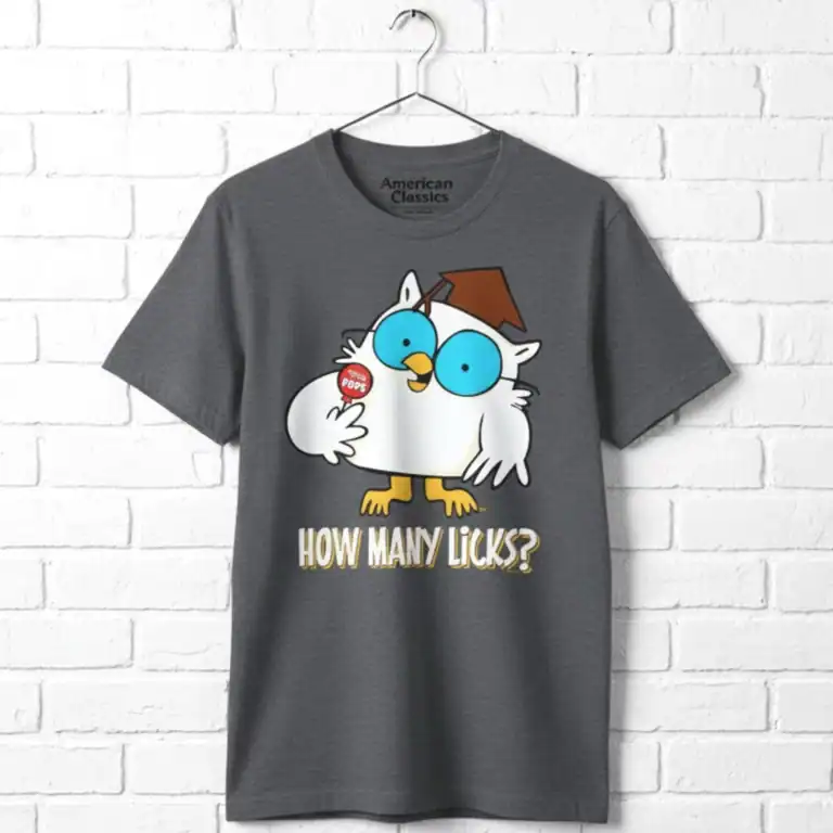 Tootsie Roll Pops Mr Owl How Many Licks Men's T Shirt