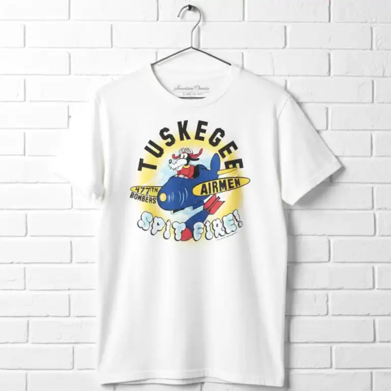 Tuskegee Airmen 477th Bombers Spit Fire Men's T Shirt