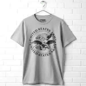 US Army Eagle Seal Men's Gray T Shirt