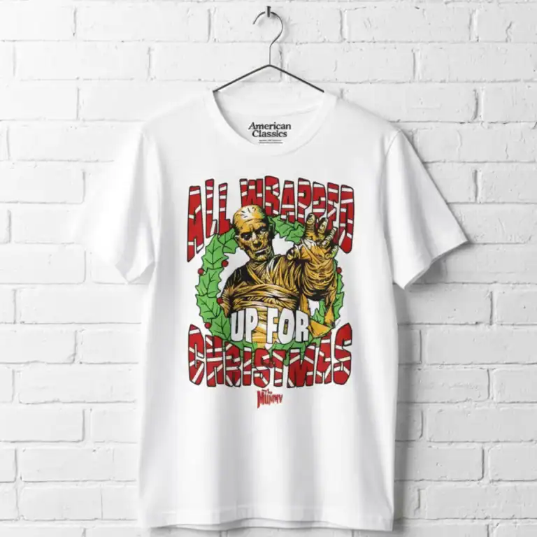 The Mummy Wrapped Up for Christmas Men's T Shirt