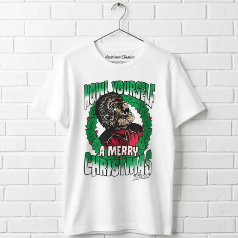 Wolfman Howl Yourself a Merry Christmas Men's T Shirt